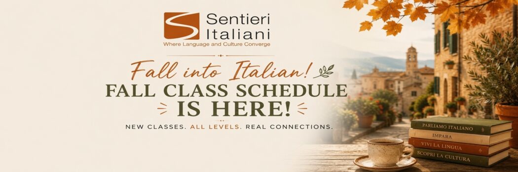 Learn Italian with Sentieri – Zoom classes start on September 14th, 2026